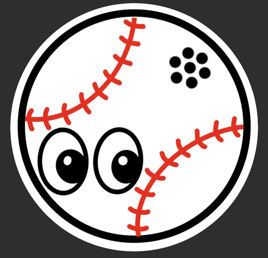 LookoutNation logo, a beep baseball with two eyes
